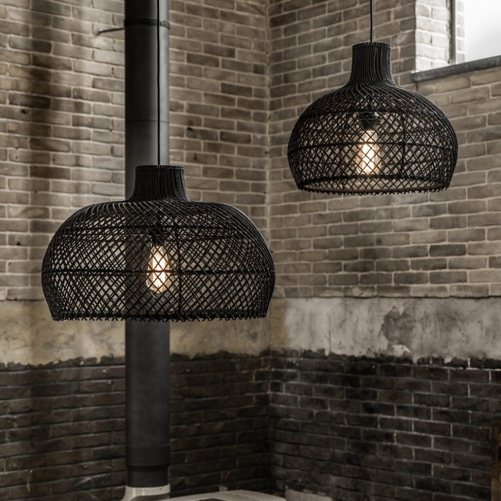 Loftlampe 'Maze' L - Sort