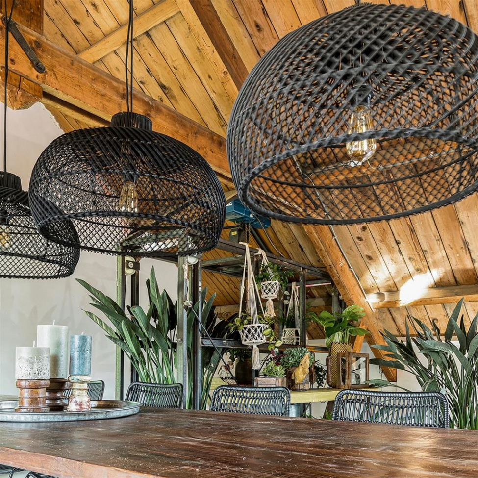 Loftlampe 'Maze' L - Sort
