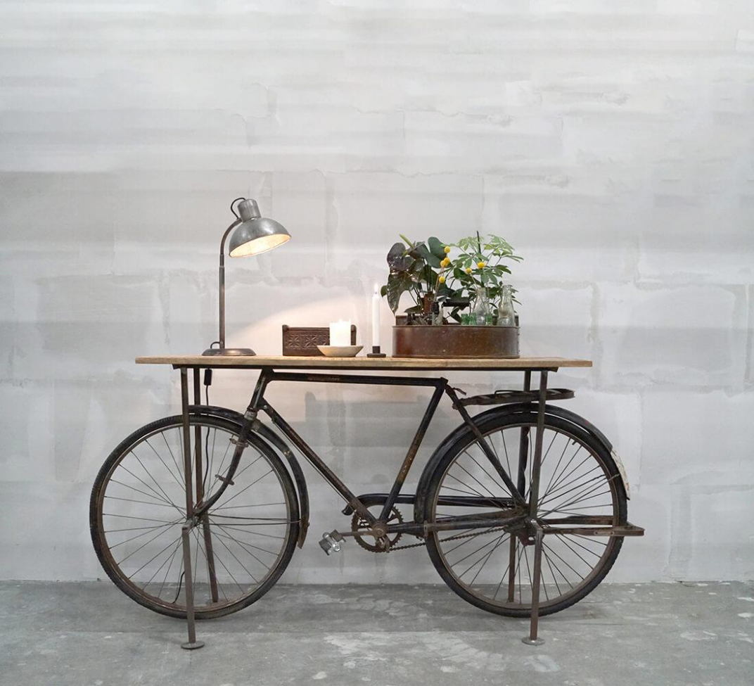 Sidebord Vintage bicycle - Træ/Jern