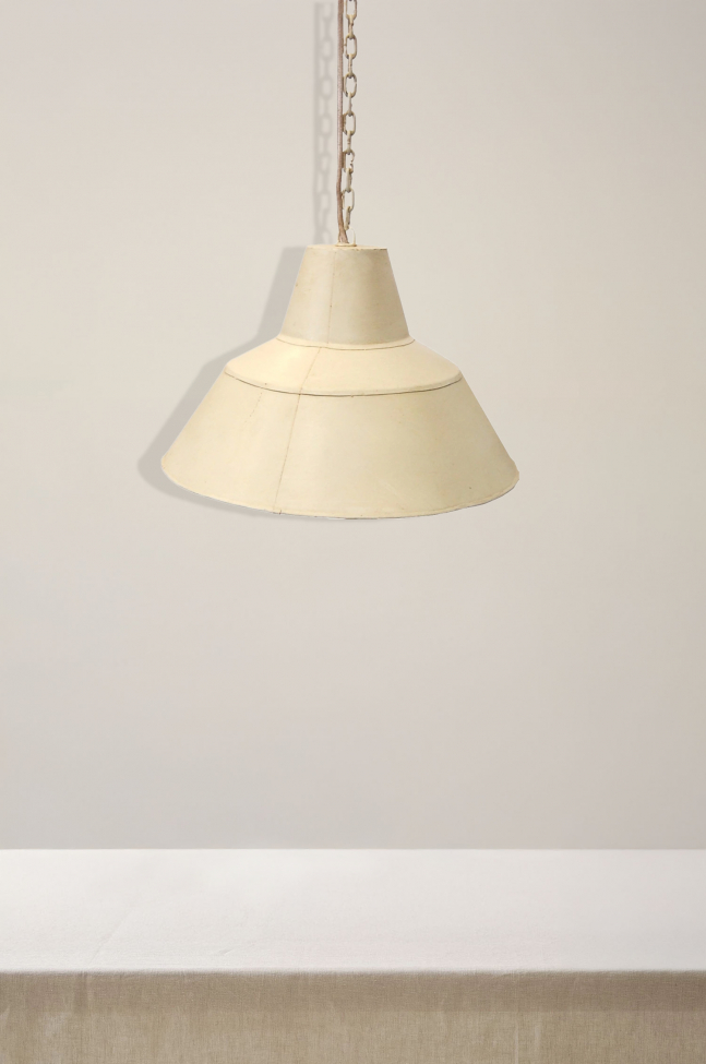 Fabrikslampe Vintage - Antik hvid/Patina