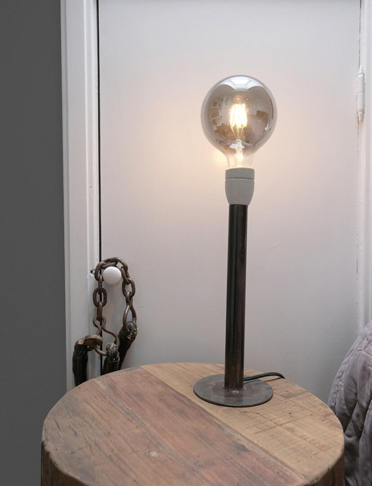 Bordlampe 'Leonardo' L - Grå
