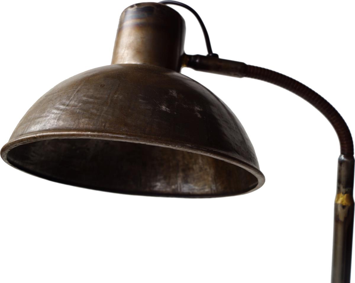 Gulvlampe 'Walentin' - Jern/Brun