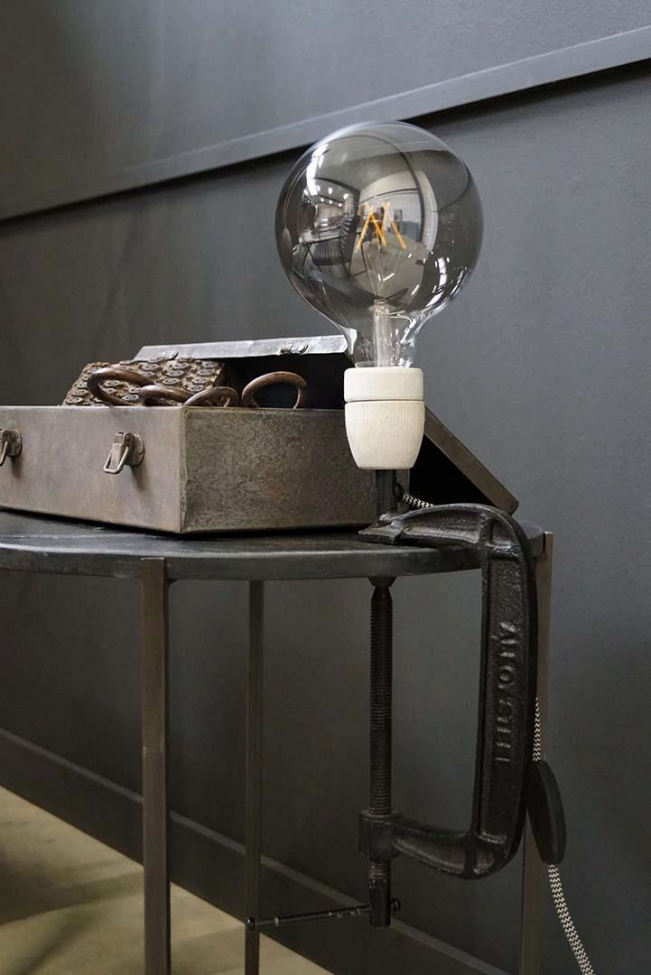 Bordslampe 'Crowe' - Sort