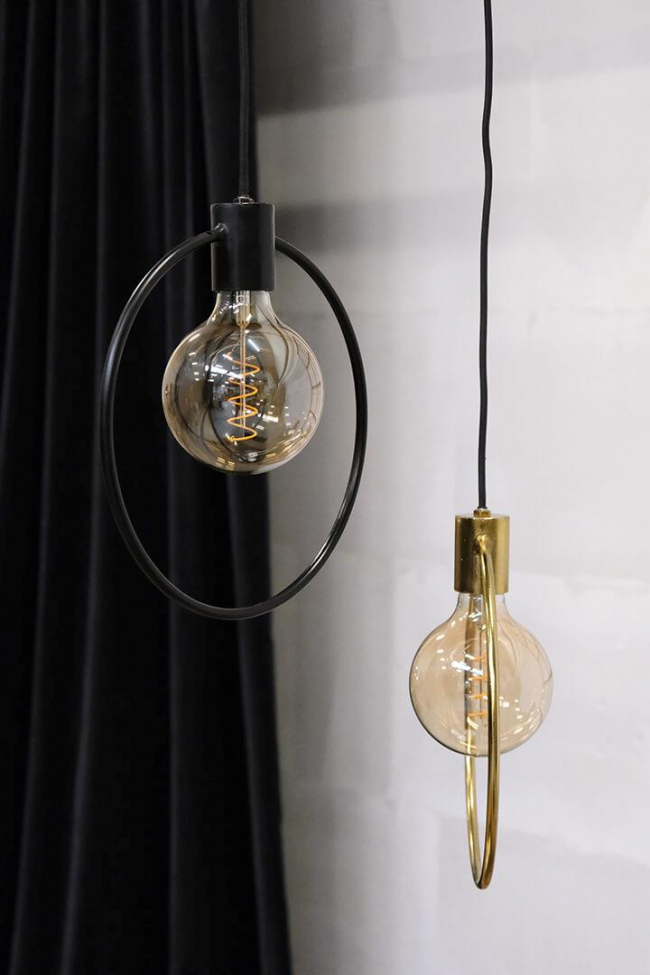 Loftlampe 'Oslo' - Sort