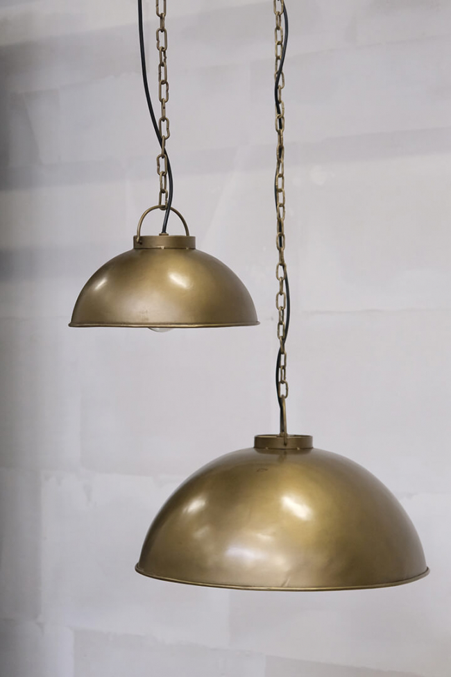 Loftlampe 'Thormann' - Antik messing