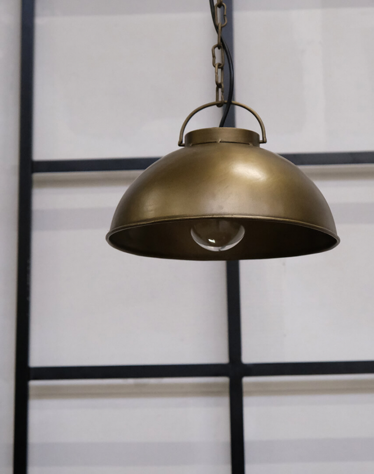 Loftlampe 'Thormann' - Antik messing