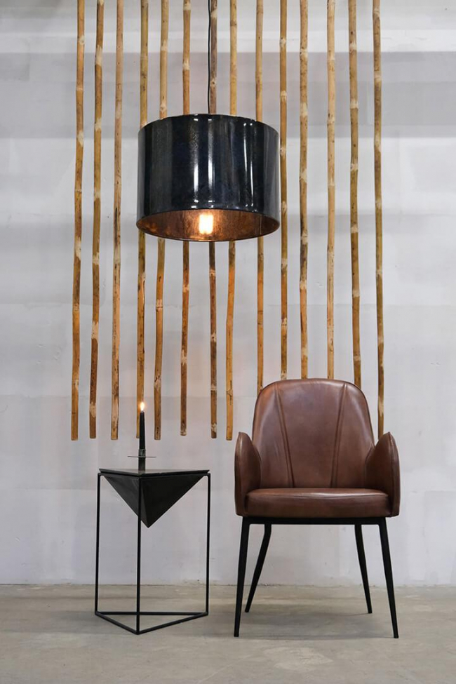 Loftlampe 'Jonah' L - Mørkeblå