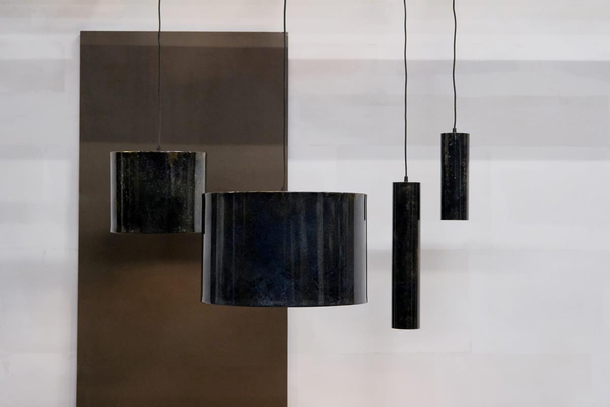 Loftlampe 'Jonah' Cylinder S - Mørkeblå