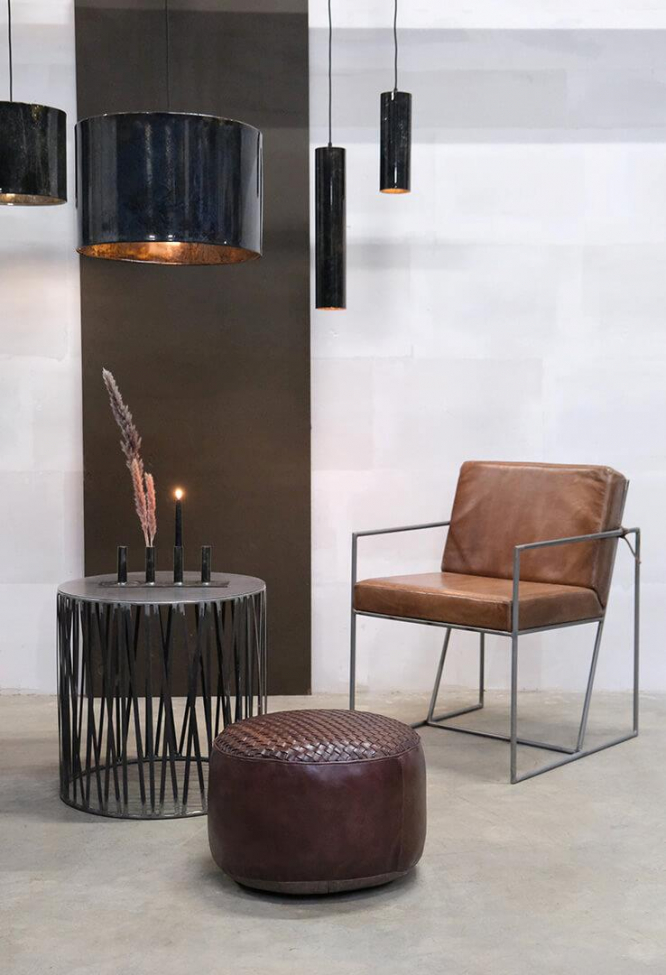 Loftlampe 'Jonah' Cylinder S - Mørkeblå