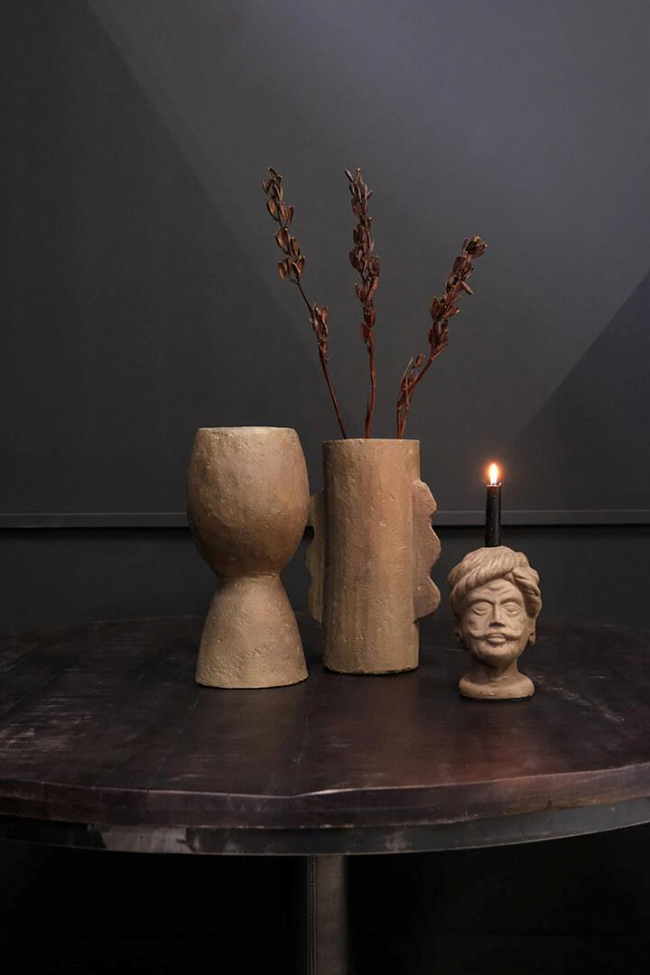 Vase 'Baxter' - Grå