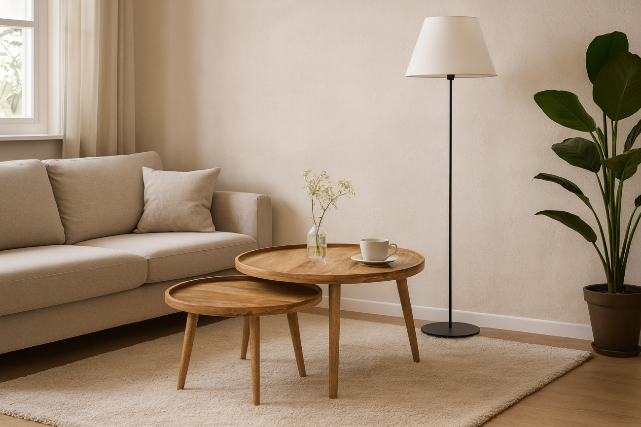 Sofabord 'Manarola' 2 dele - Brun