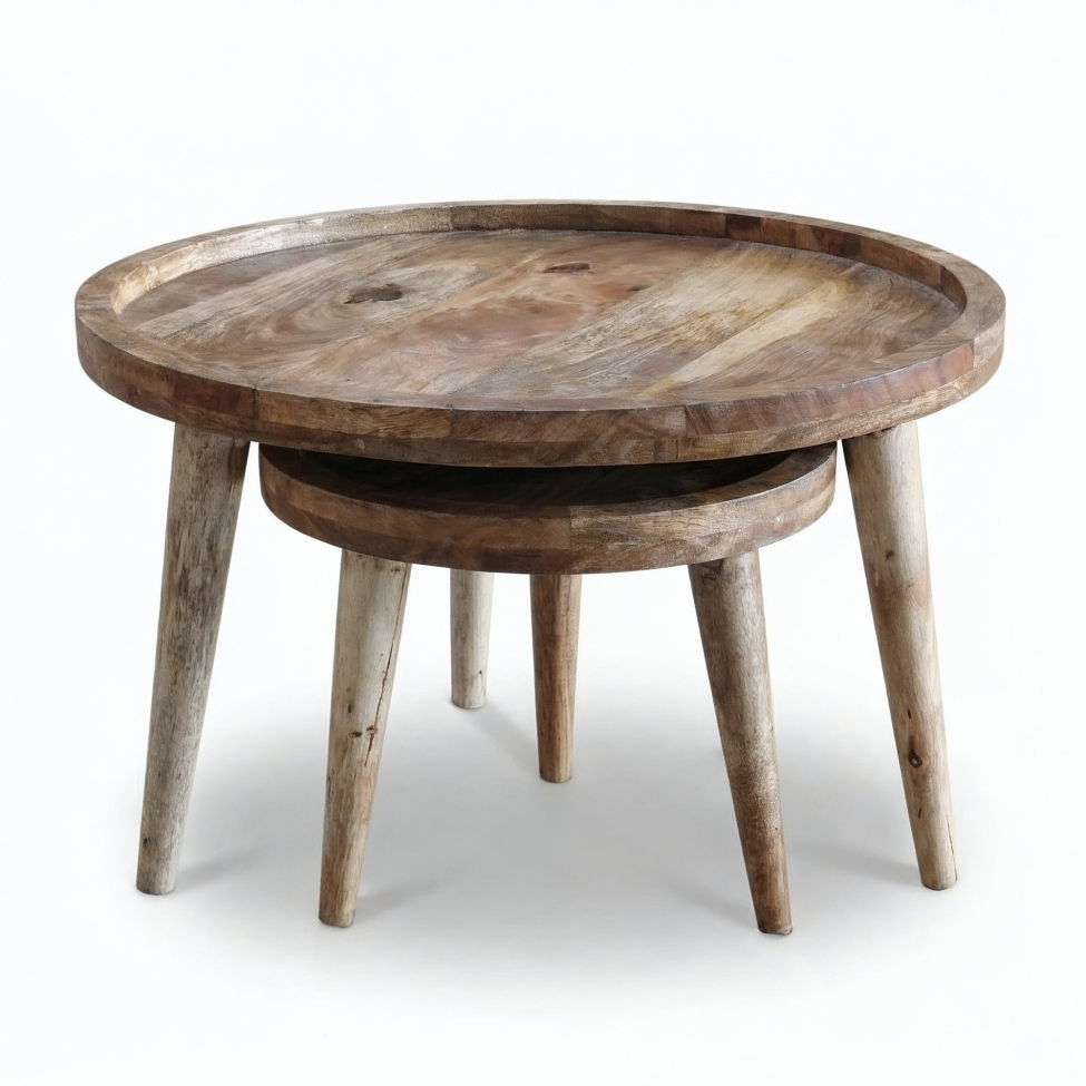 Sofabord 'Manarola' 2 dele - Brun