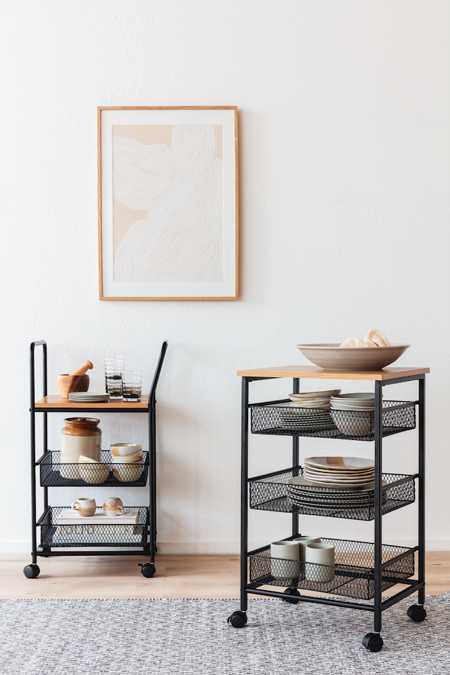 Tæppe 'Cozy Luxury' 90x200cm - Grå/Hvid