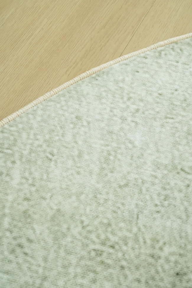 Tæppe 'Ängelholm' Rundt 200cm - Grøn