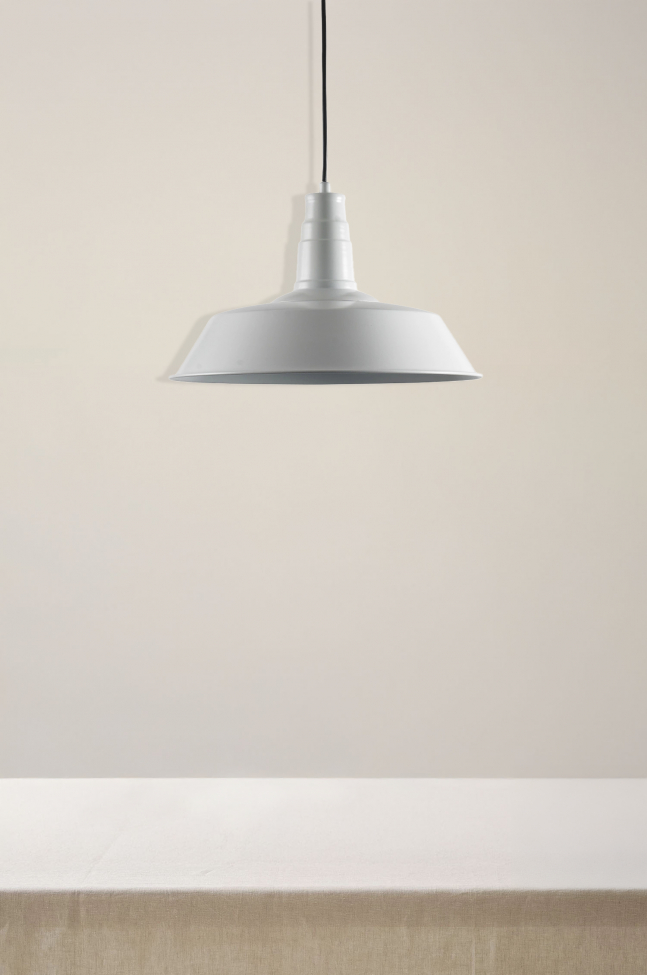 Loftlampe Vintage 36cm - Hvid