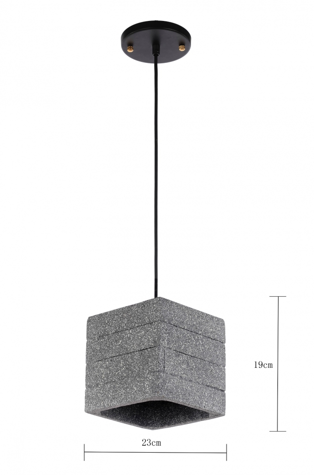 Loftlampe 'Stone Cube' - Cement