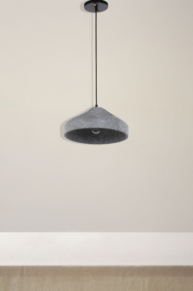 Loftlampe 'Grafite Circle' - Cement