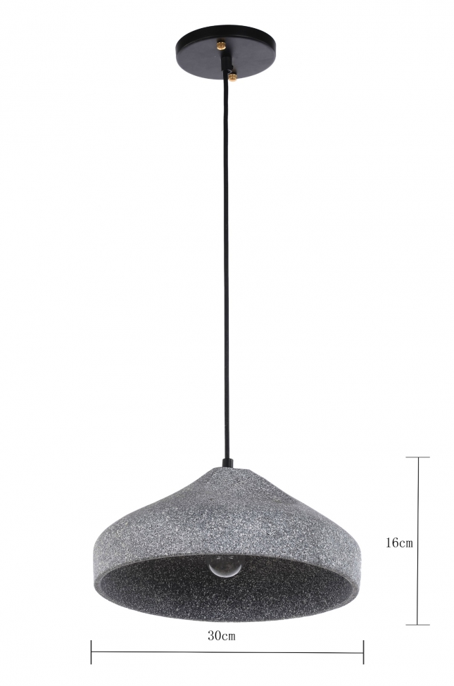 Loftlampe 'Grafite Circle' - Cement