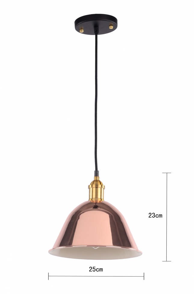 Loftlampe 'Rose' - Roséguld