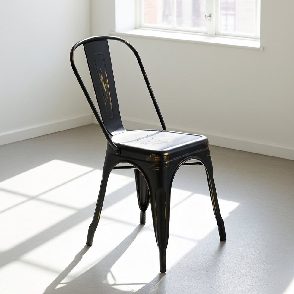 Stol 'Montmartre' - Vintage sort/antik