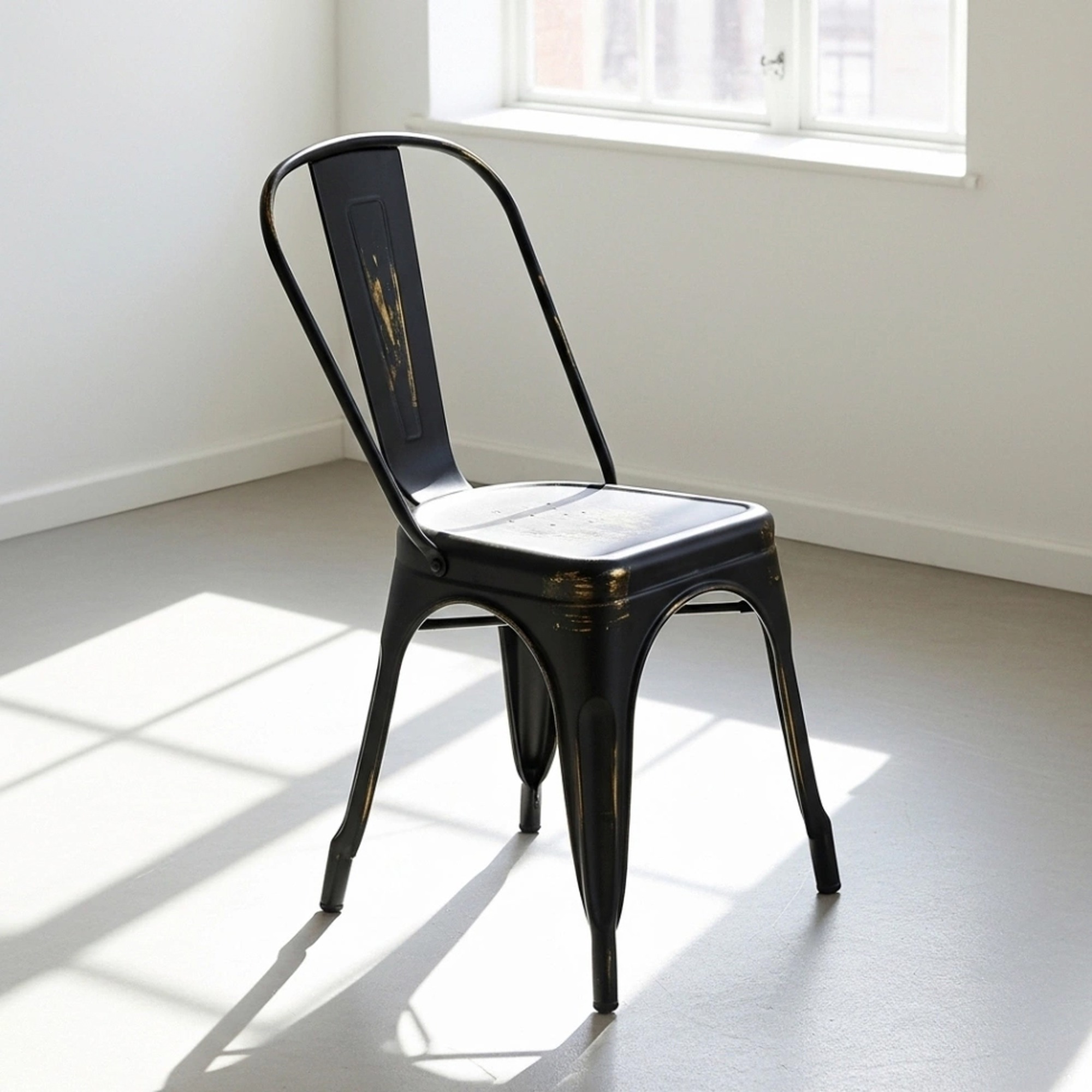 Stol 'Montmartre' - Vintage sort/antik