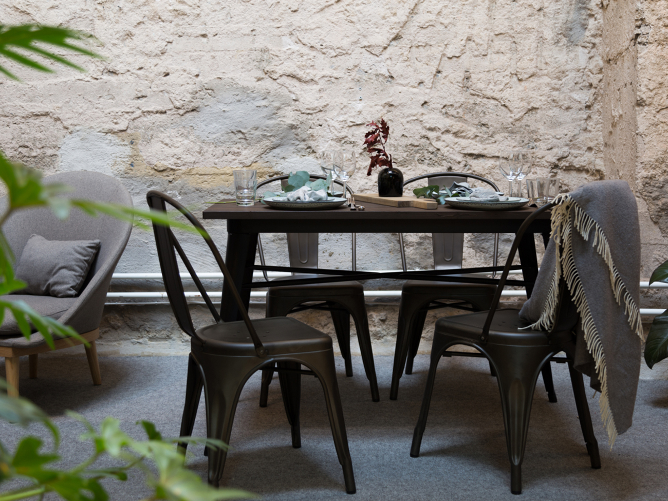 Stol 'Montmartre' - Vintage kobber