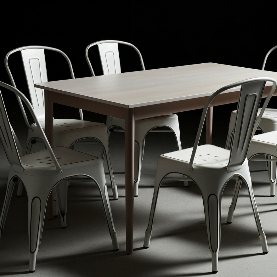 Stol 'Montmartre' - Vintage hvid