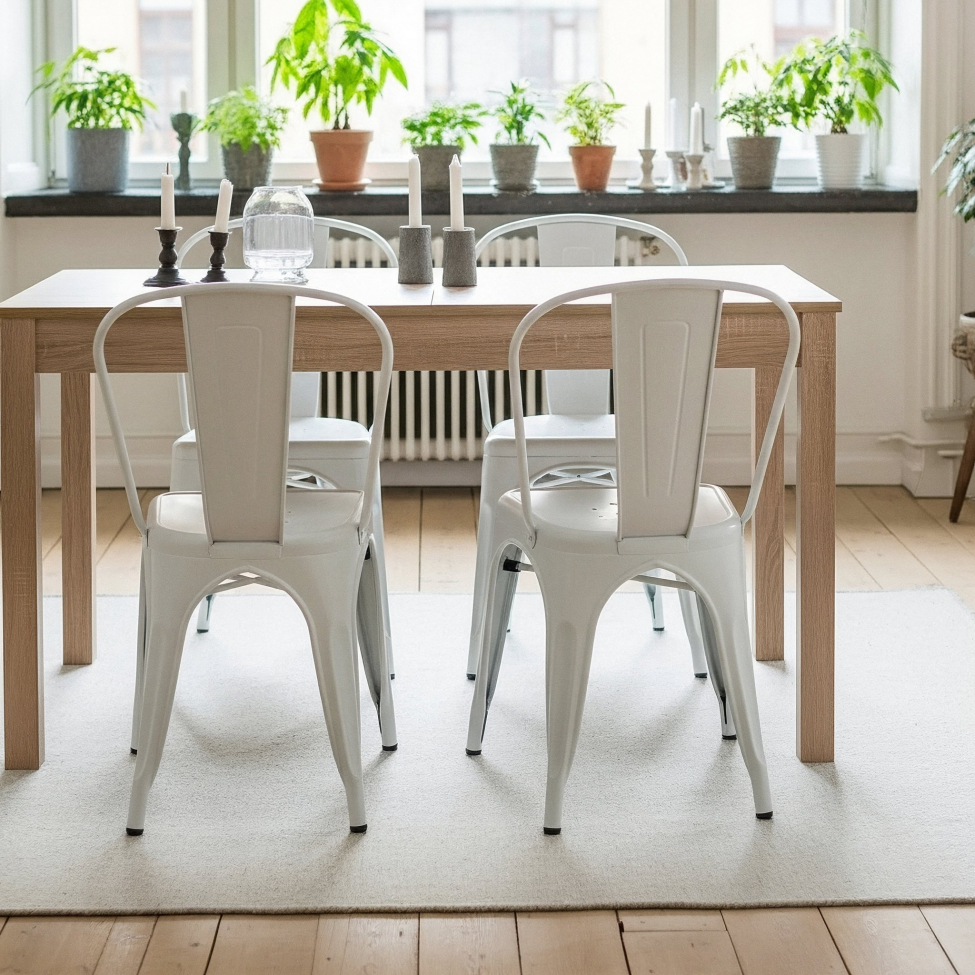 Stol 'Montmartre' - Hvid lakeret