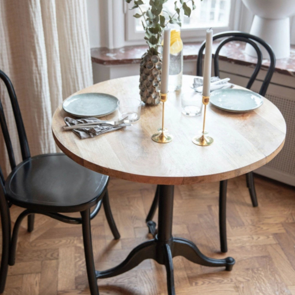 Spisebord 'L&aring;ngholmen' Rund 80cm - Vintage