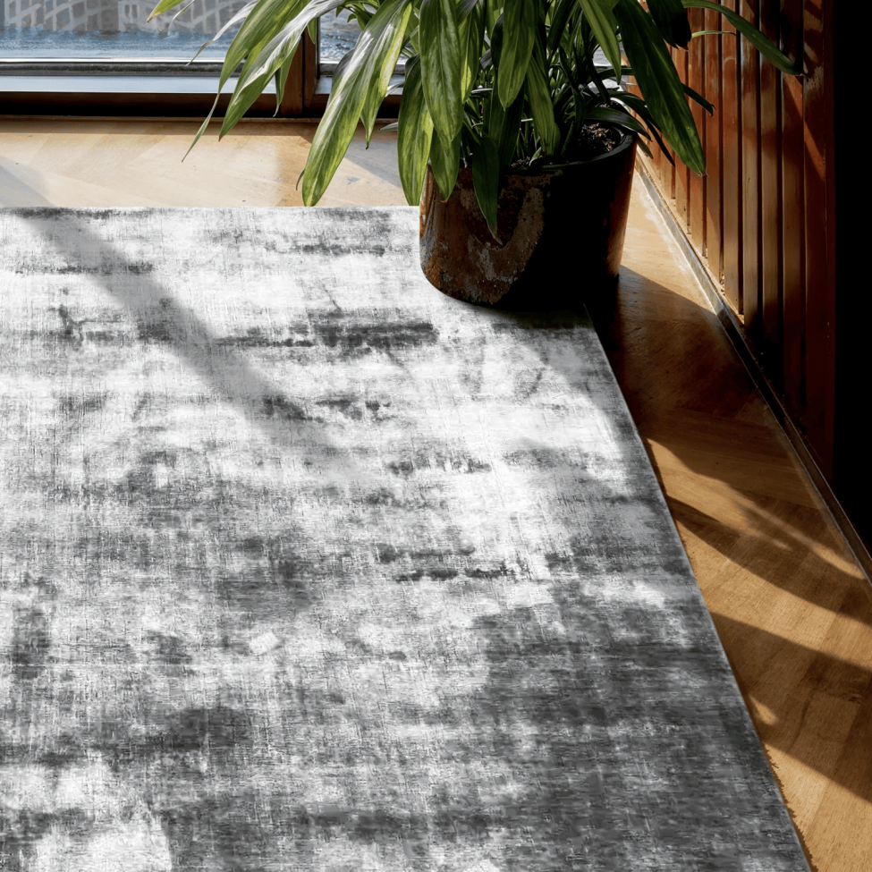 Viskosetæppe 'Jodhpur' 70x200cm - Grå
