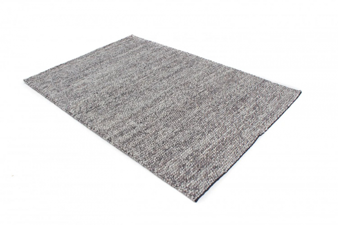 Uld tæppe 'Avafors Wool Bubble' 70x140cm - Grå