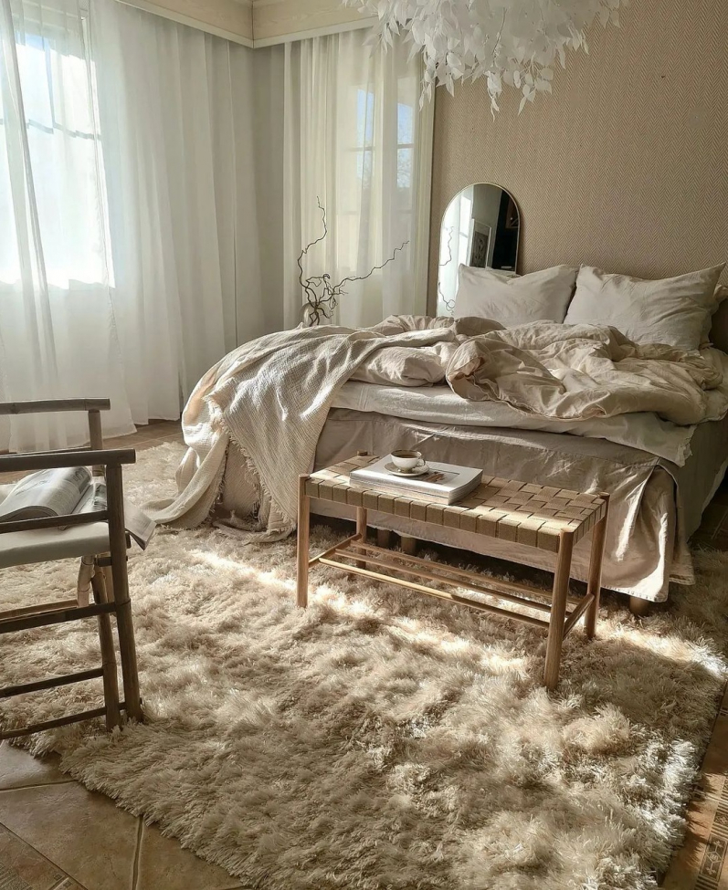 Gulvtæppe 'Janjira' 200x300cm - Offwhite