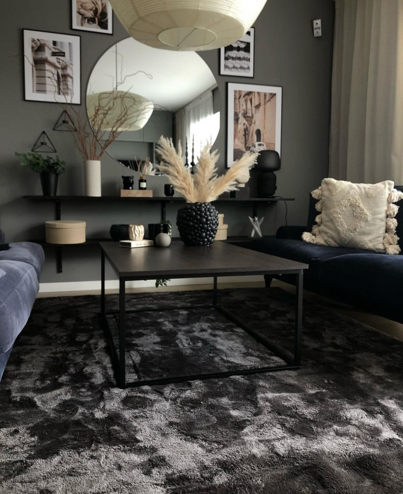 Gulvtæppe 'Aranga Super Soft' 200x300cm - Antracit