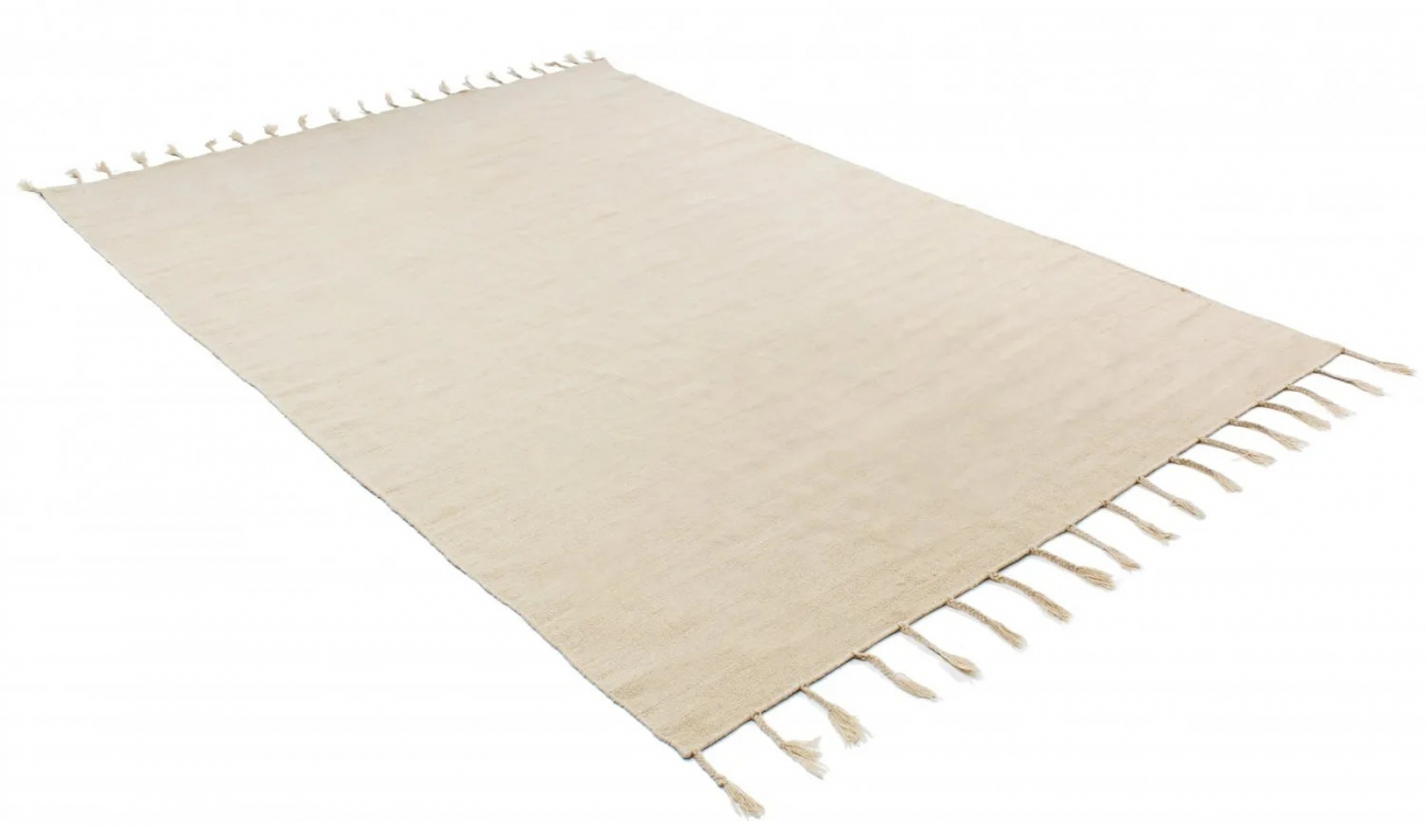 Uldtæppe 'Malana' 70x200cm - Beige