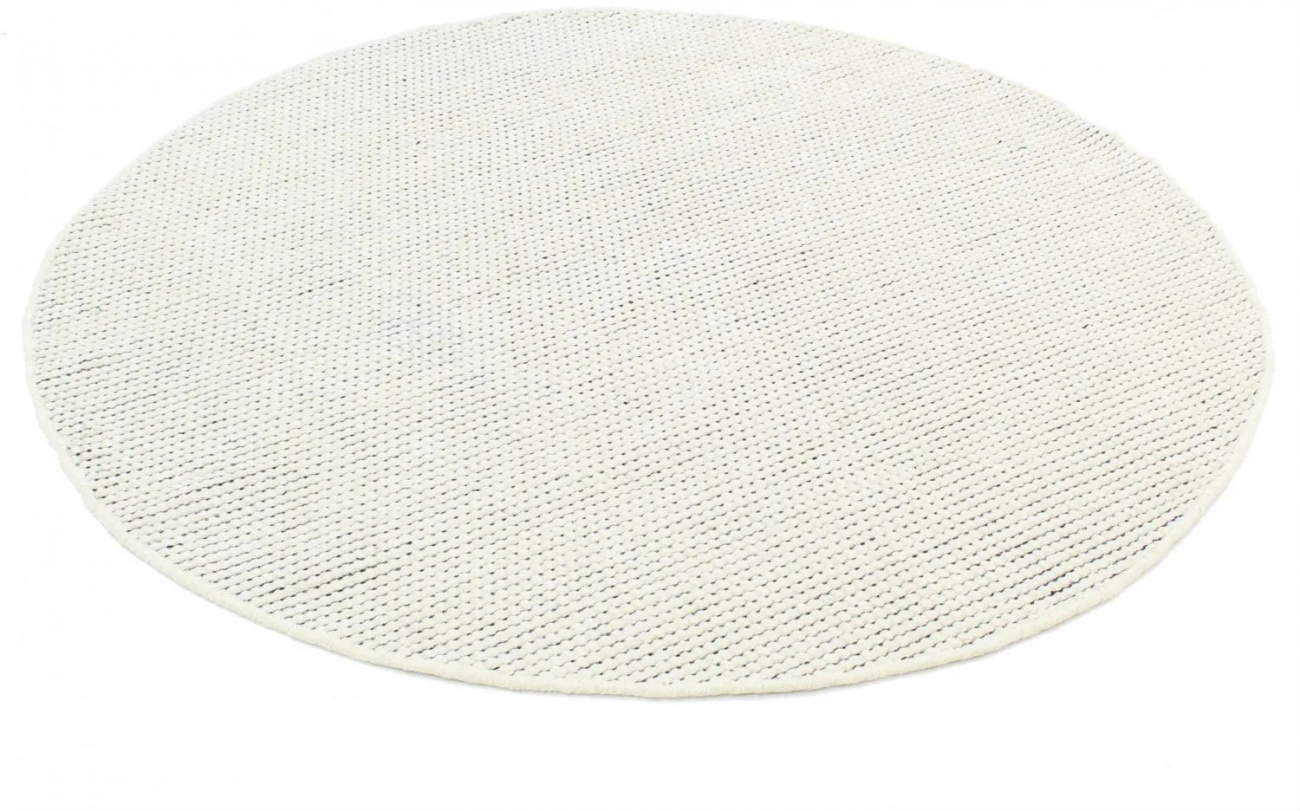 Rund tæppe 'Coastal' 200cm - Greige