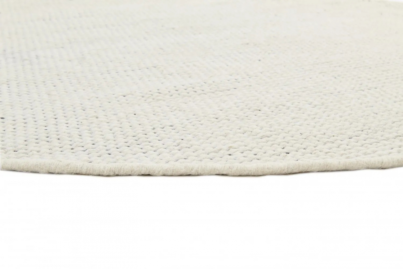 Rund tæppe 'Coastal' 120cm - Greige