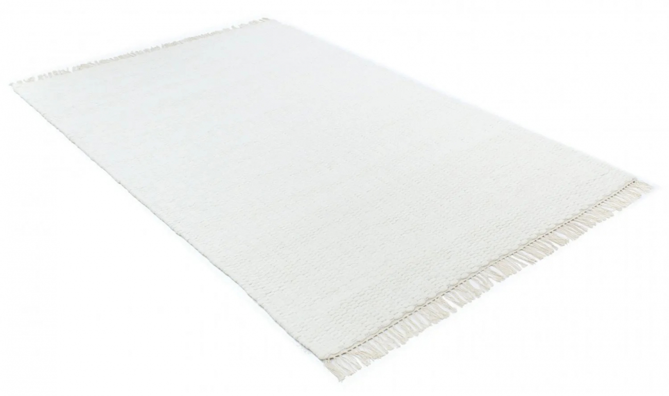 Uld tæppe 'Cartmel' 200x200cm - Offwhite