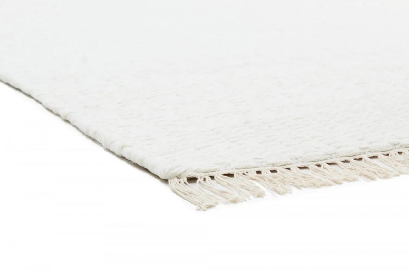 Uld tæppe 'Cartmel' 200x200cm - Offwhite