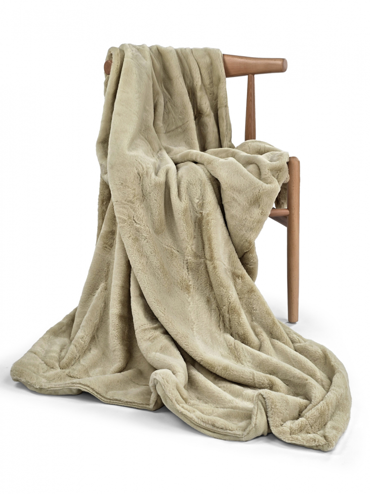 Tæppe 'Aranga Super Soft Throw' 130x170cm - Lysegrøn