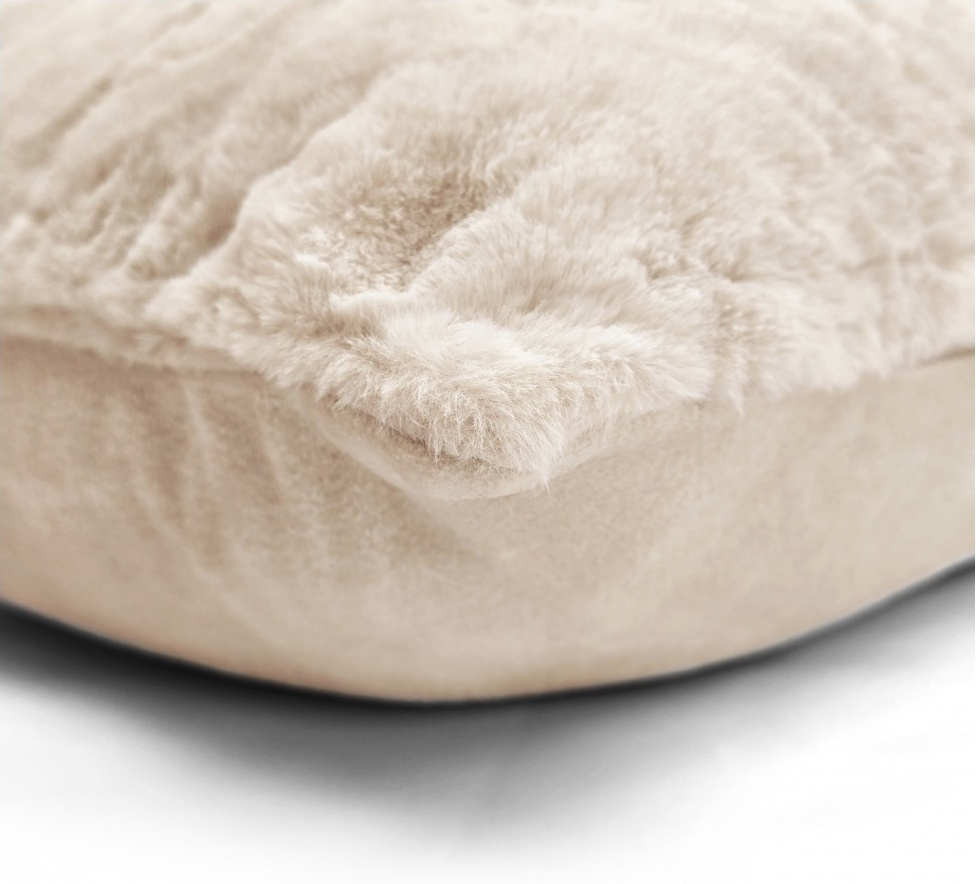Pudebetræk 'Aranga Super Soft' 45x45cm - Beige