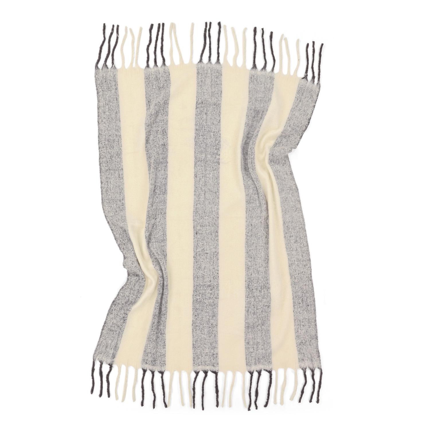 Ternet 'Beatriz Stripe' 130x170cm - Sort/hvid
