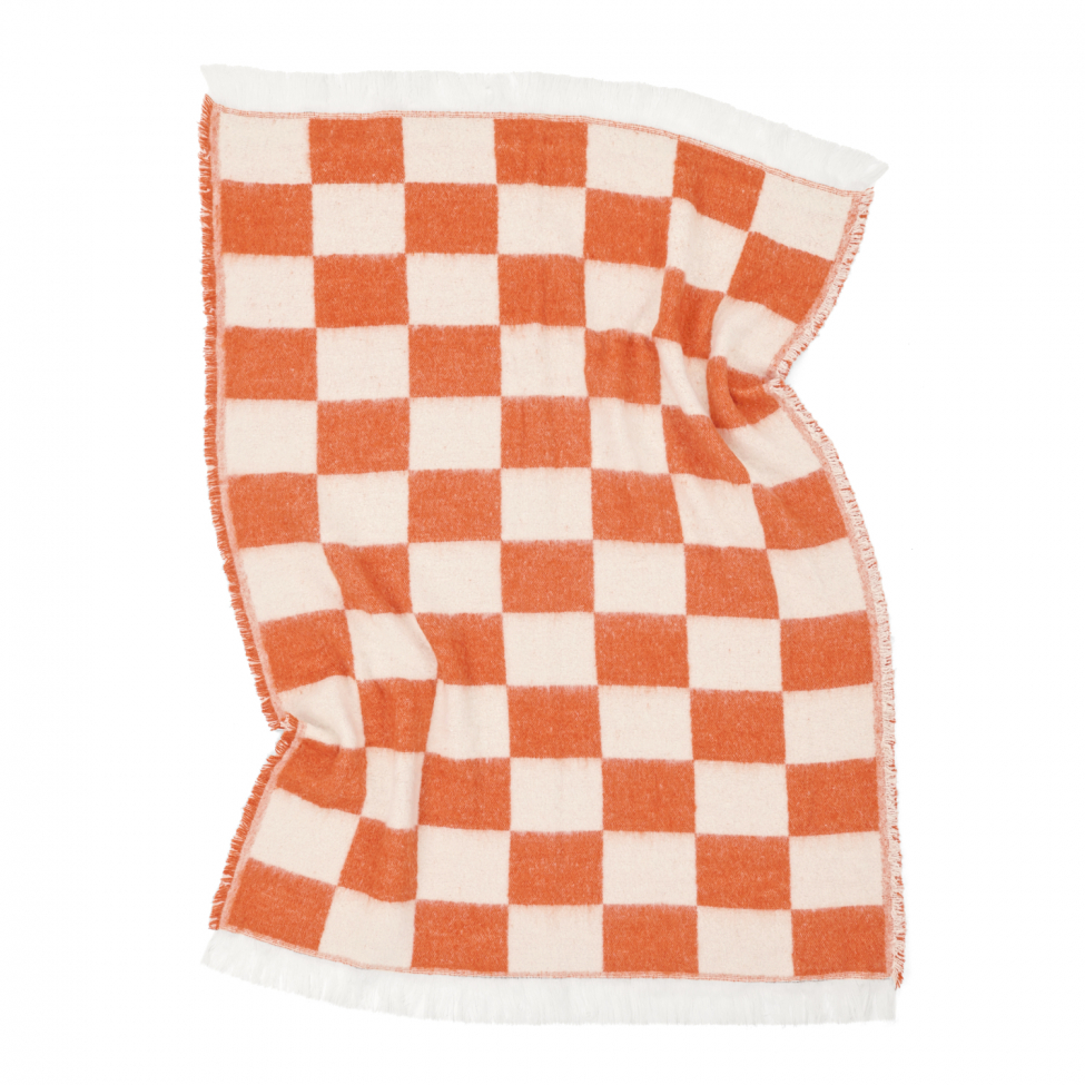 Ternet 'Audrey Check' 130x170cm - Pink/hvid