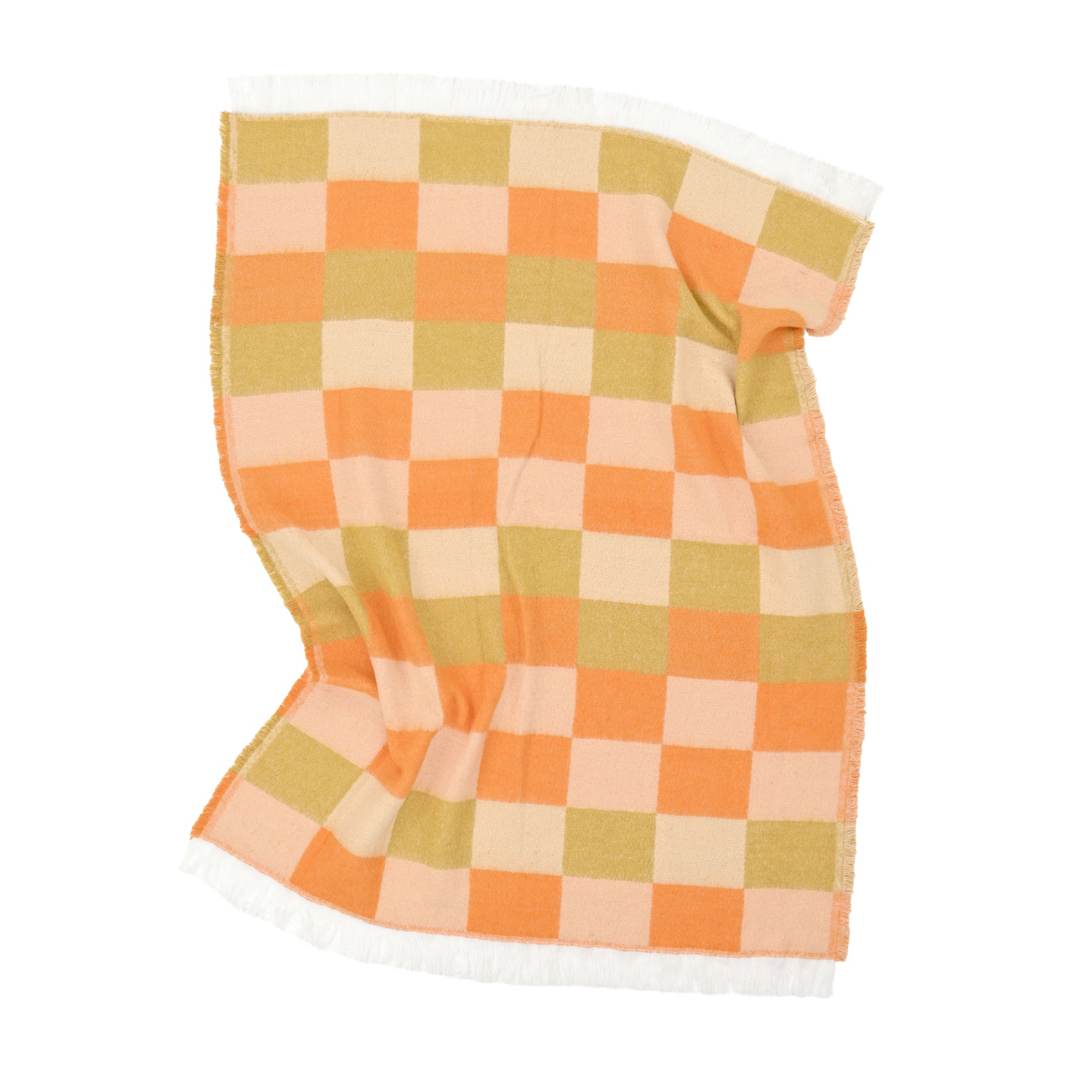 Ternet 'Audrey Check' 130x170cm - Beige/gul/orange