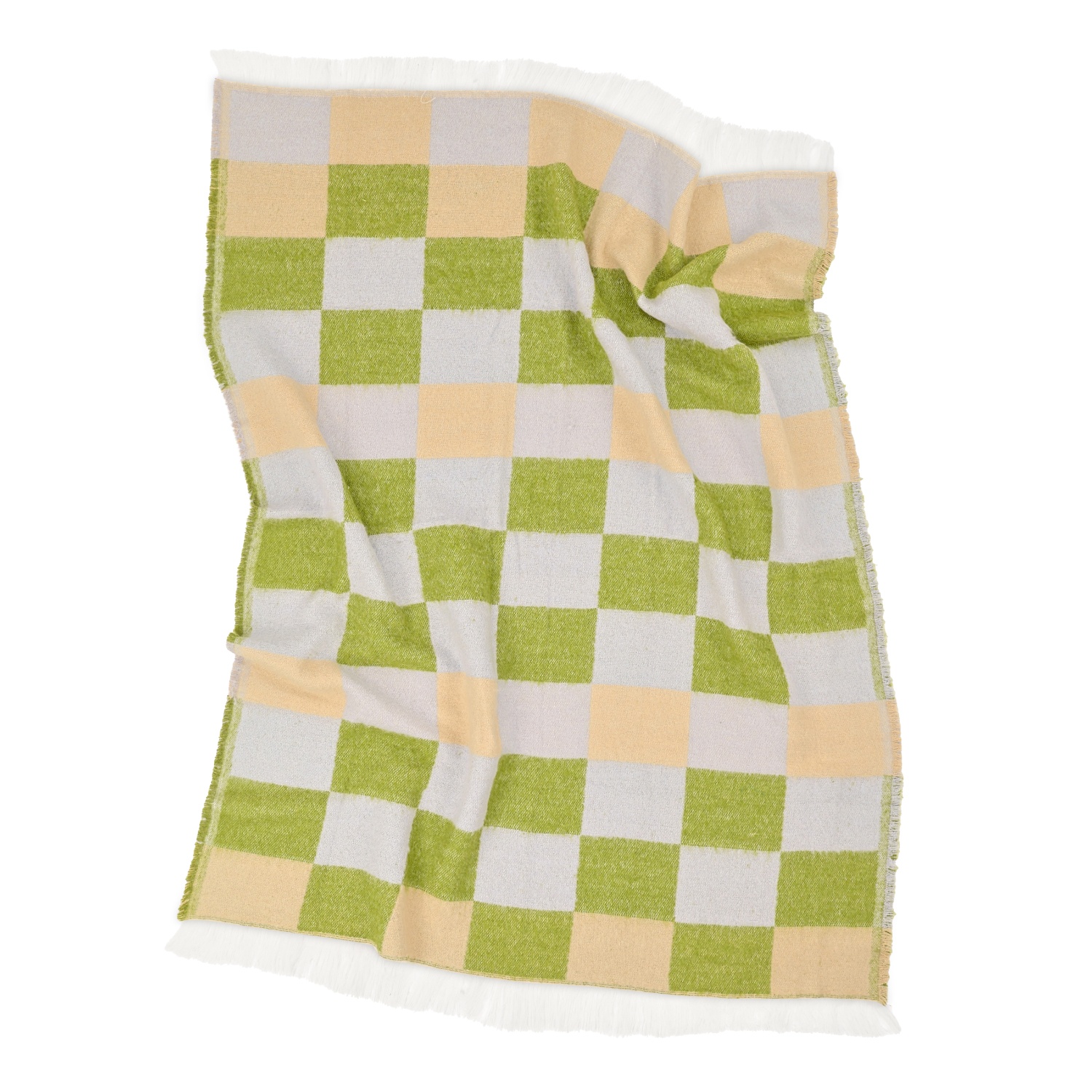 Ternet 'Audrey Check' 130x170cm - Beige/grøn/lilla