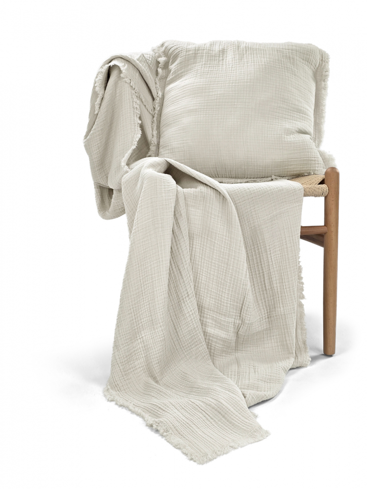 Pudebetræk 'Dorena' 45x45cm - Grå