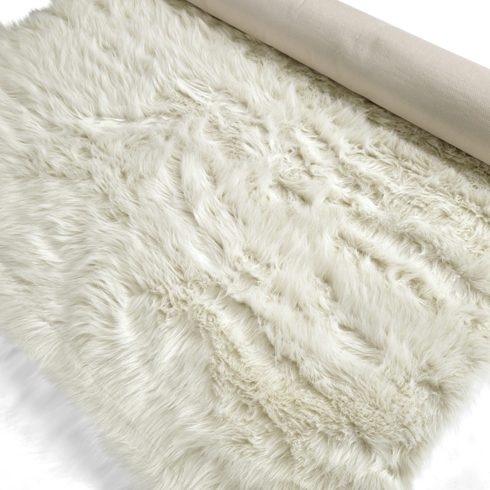 Rya tæppe 'Sohar' - Hvid