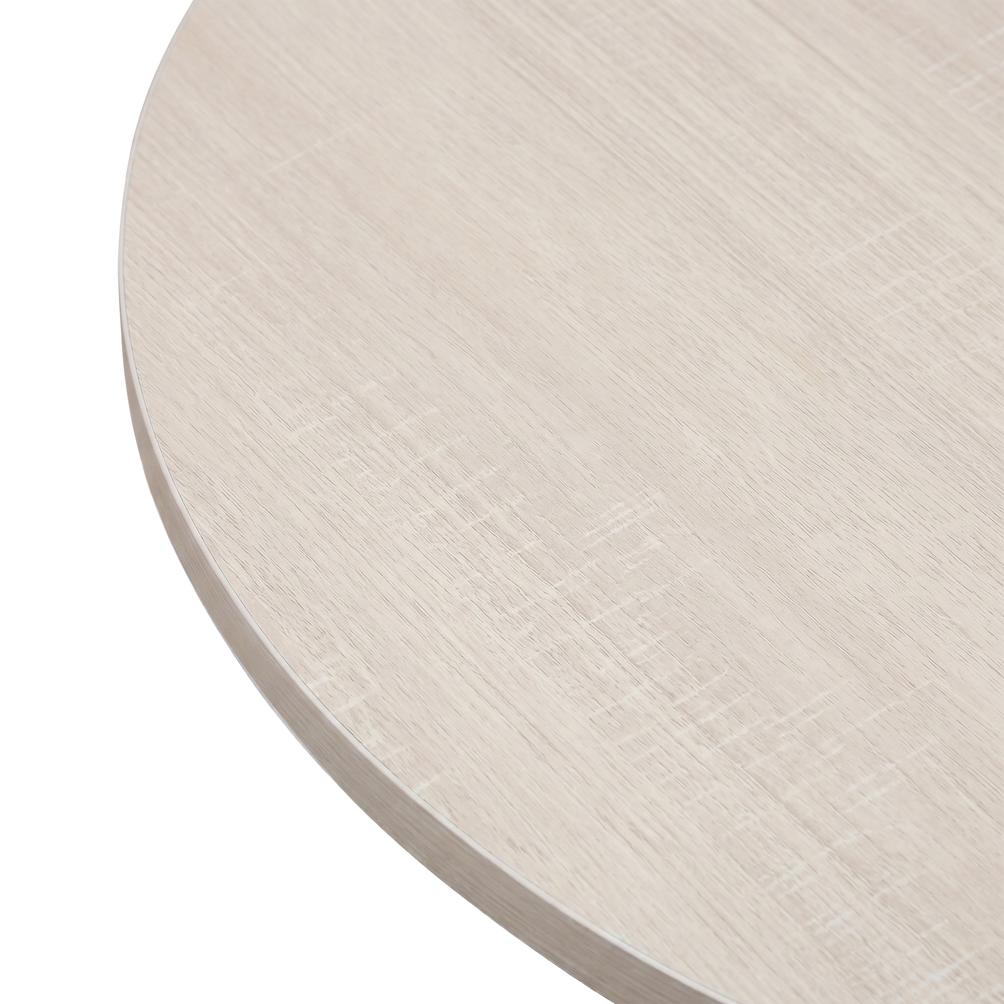Sofabord 'Cr&eacute;me' Rundt 55 cm - Hvidpigmenteret