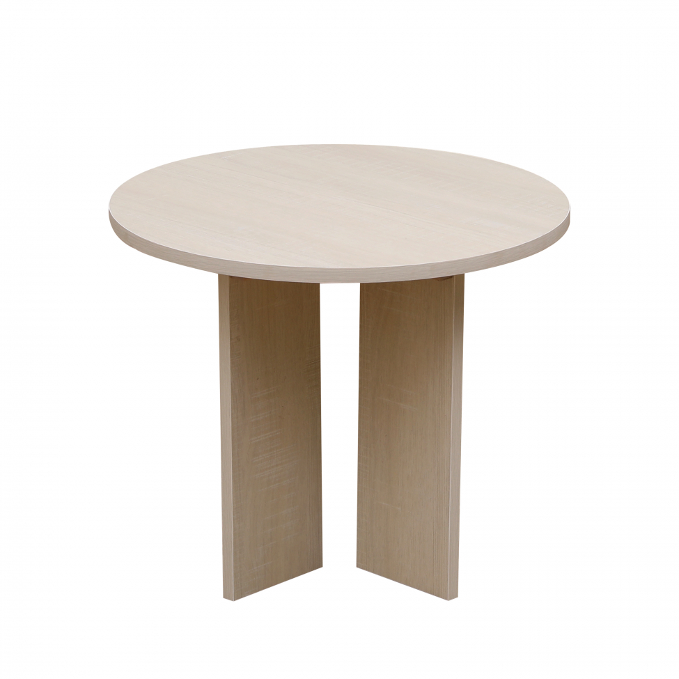 Sofabord 'Créme' Rundt 55 cm - Hvidpigmenteret