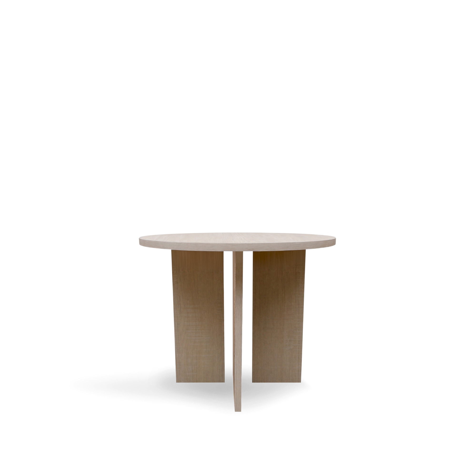 Sofabord 'Cr&eacute;me' Rundt 55 cm - Hvidpigmenteret