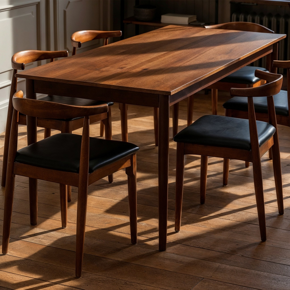 Spisebord 'Fager' 135cm - Valnød